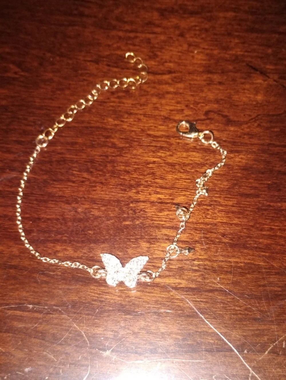 Delicate Gold Butterfly Bracelet - Women Jewelry